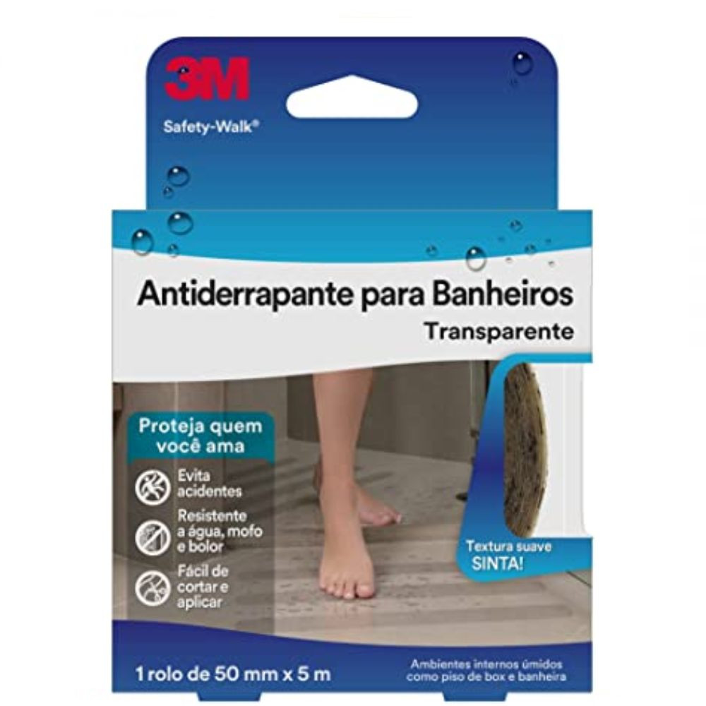 Fita Antiderrapante para banheiro Safety Walk 50MMx5M 3M
