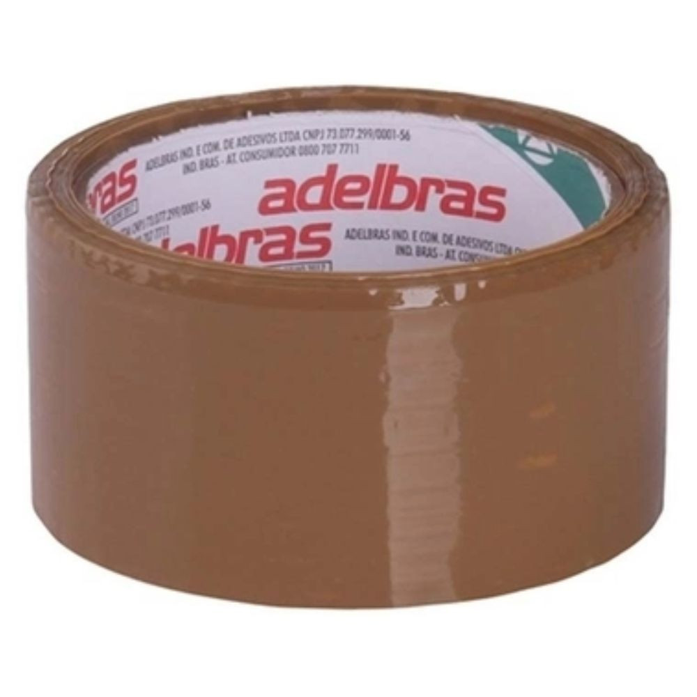 Fita Empacotamento Qualitape Marrom 48mm X 50m Adelbras