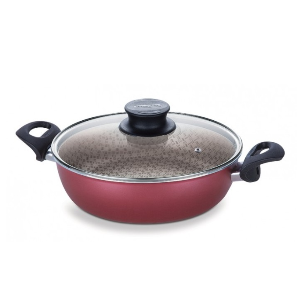 Fritadeira paris multiuso antiaderente 24cm vermelho Tramontina