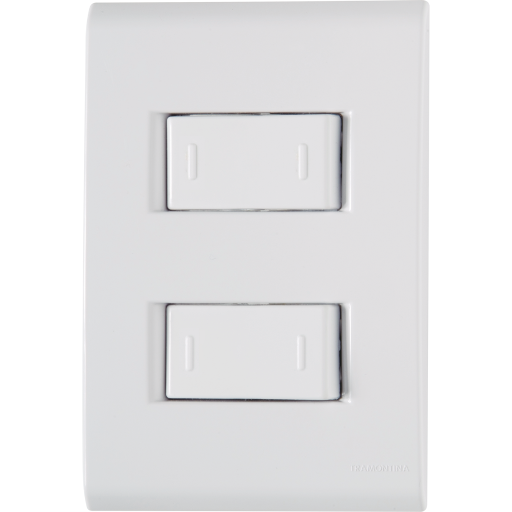 Interruptor liz 2 paralelos 10A branco Tramontina