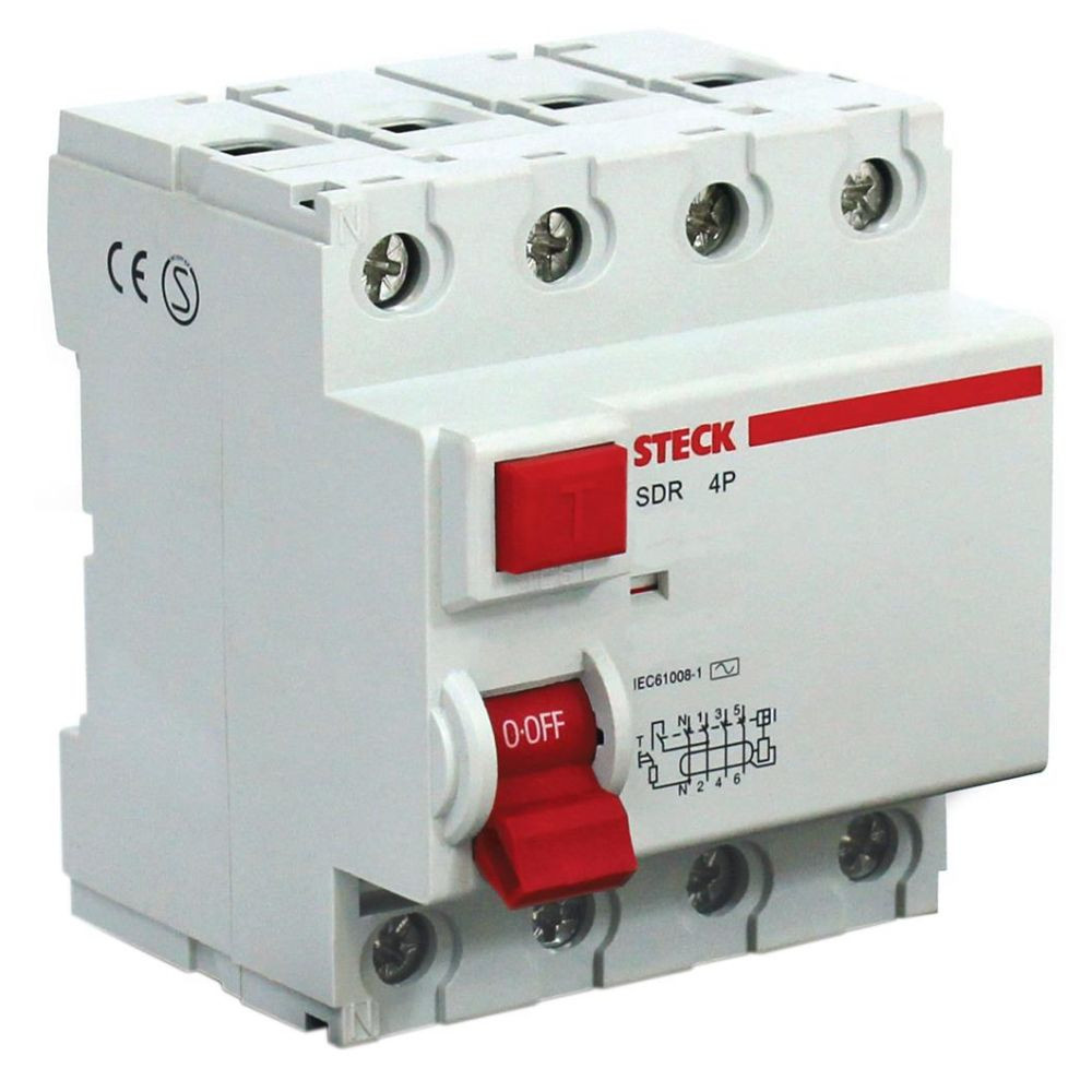 Interruptor Disjuntor Diferencial 4 Polos 25A SDR42530 Steck