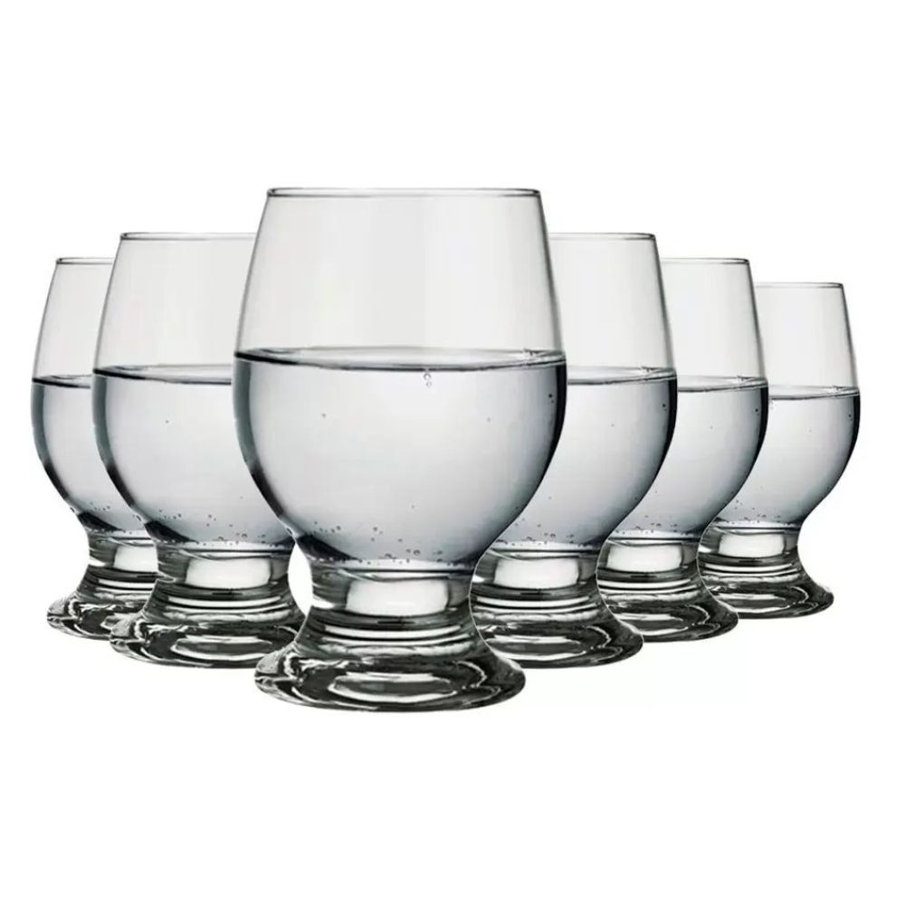 Jogo Taça Paulista Água 6UN 250ML Nadir