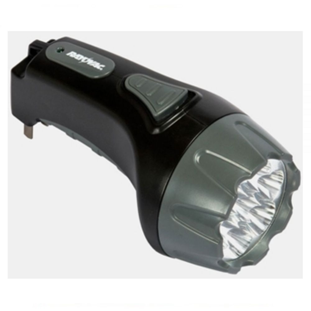 Lanterna Preta Led Bateria Recarregavel 7 Led Rayovac