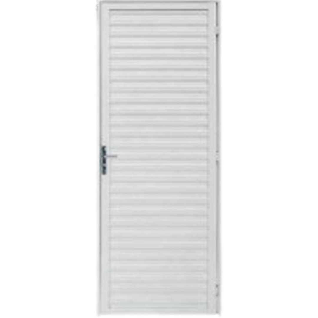 Porta Quality Veneziana 210x60 Home Direita Branco