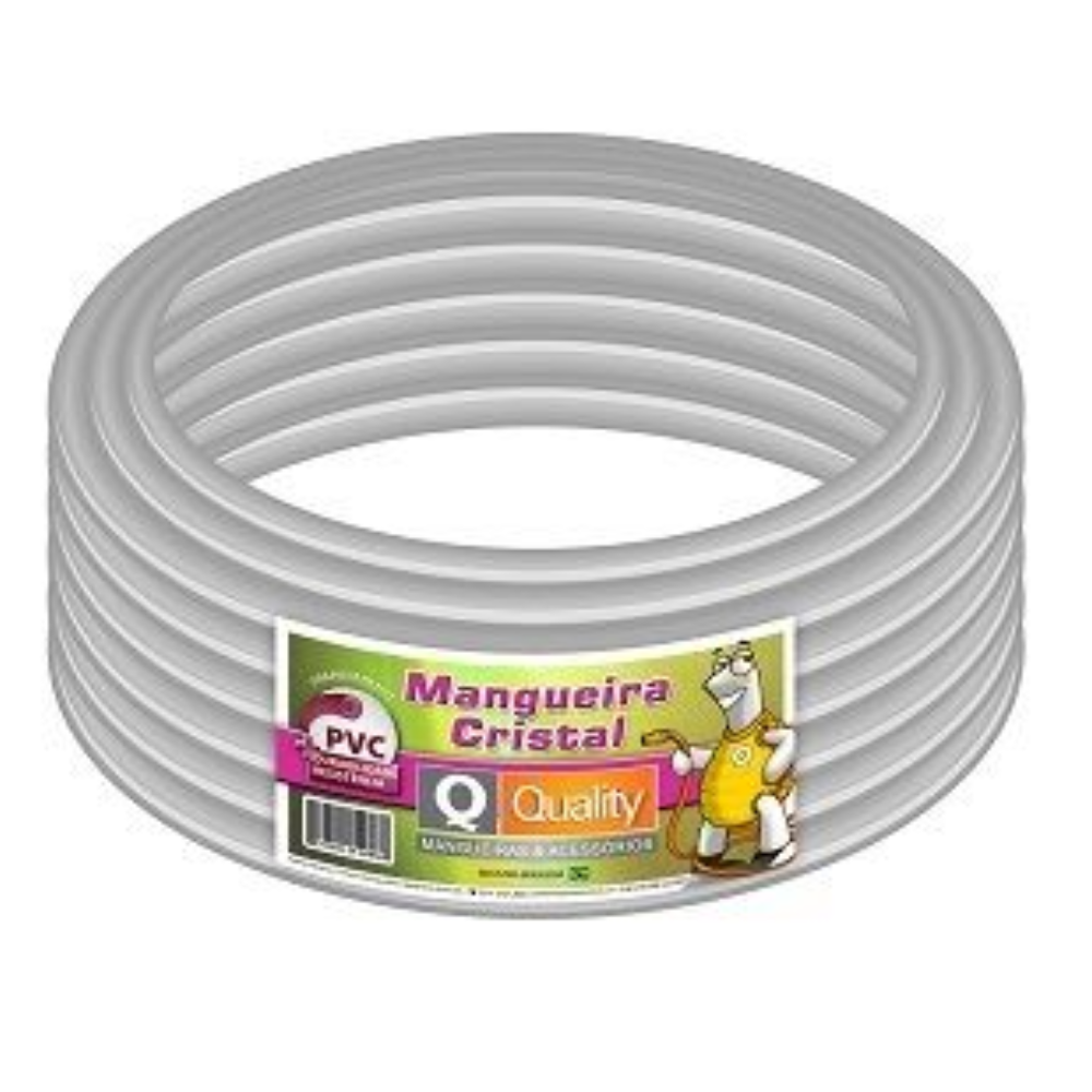 Mangueira em PVC 1/2x1,5 20m cristal transparente Quality