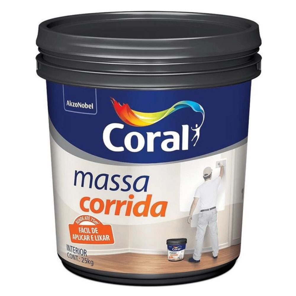 Massa Corrida 25Kg Balde Coral