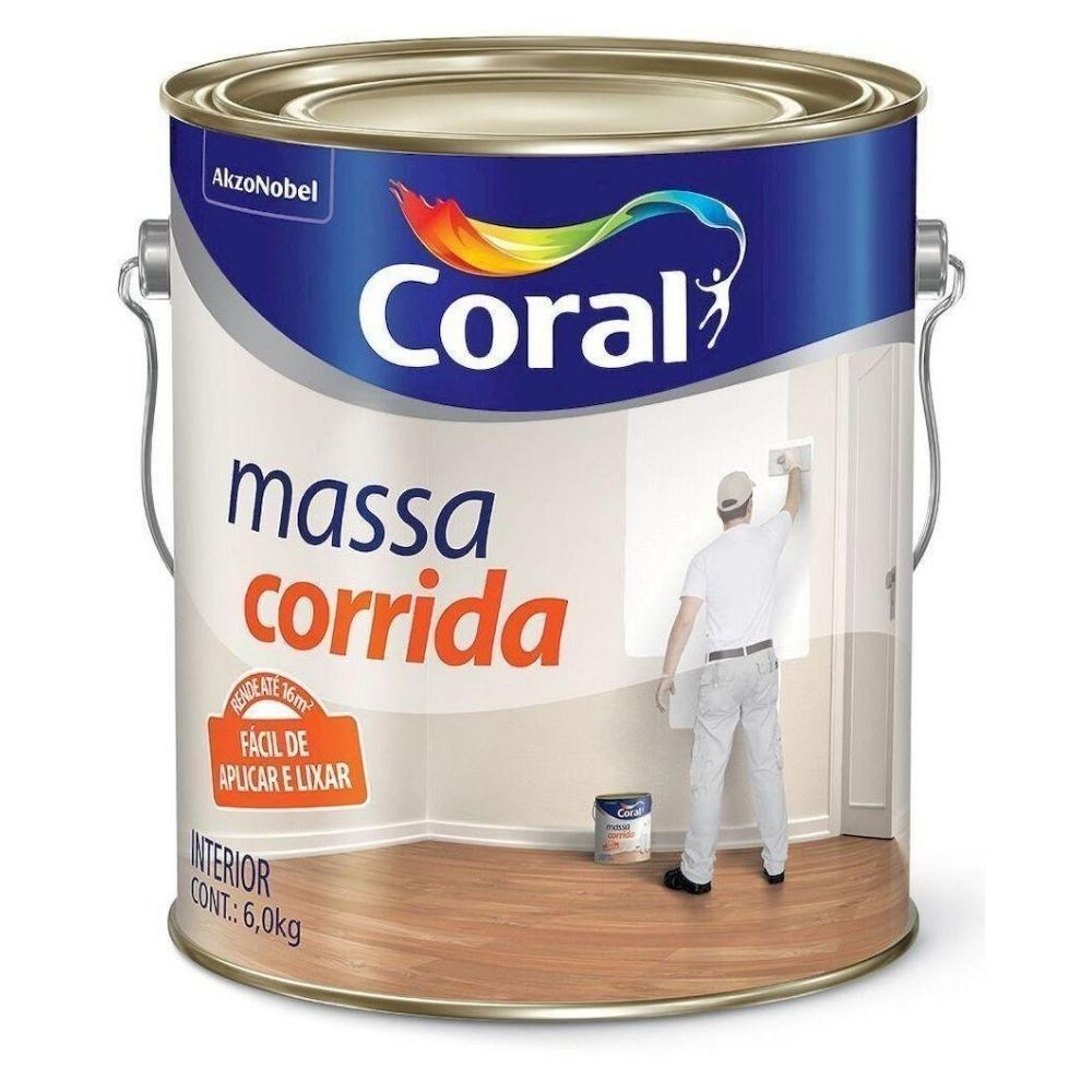 Massa Corrida 6.0KG Coral 