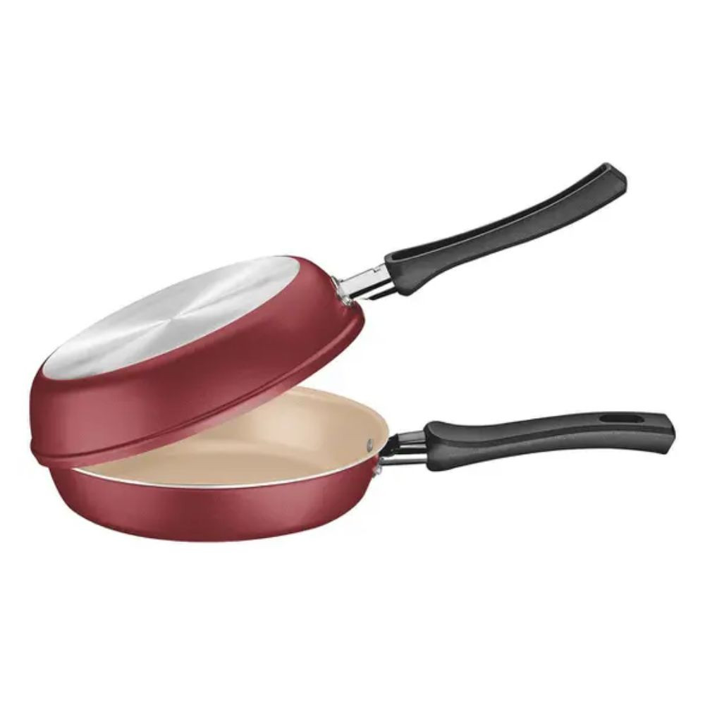 Omeleteira Napoli Alumínio Antiaderente 20cm Vermelho Tramontina