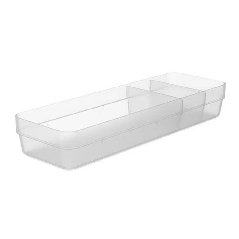 Organizador De Gavetas Logic Com 2 Divisórias 11,5x35x5,5cm Natural OU