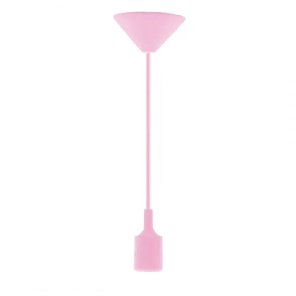 Pendente Luminária Silicone NE-706 E27 220V Rosa Neotron