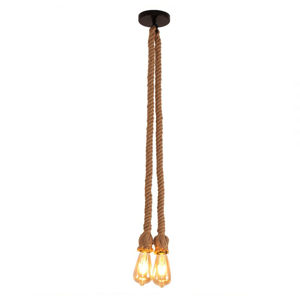Pendente Cordas 1M 2 Bocais E27X2 Nitrolux