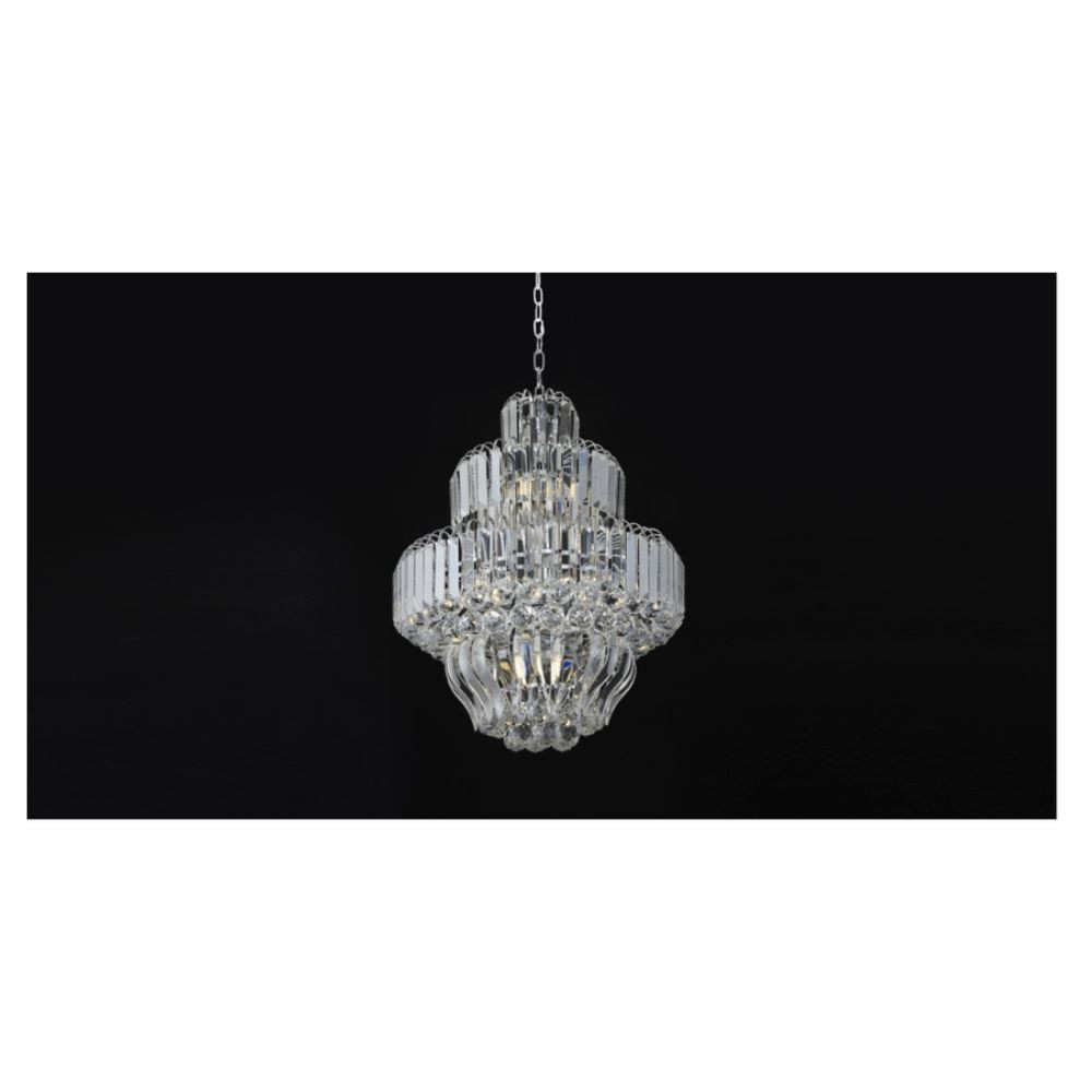 Pendente de Cristal 12 Luzes E14 3000 LV-7806 Neotron