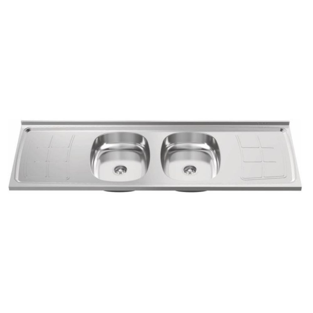 PIA DE COZINHA BALI 160X53 2 CUBAS N4 GHEL PLUS