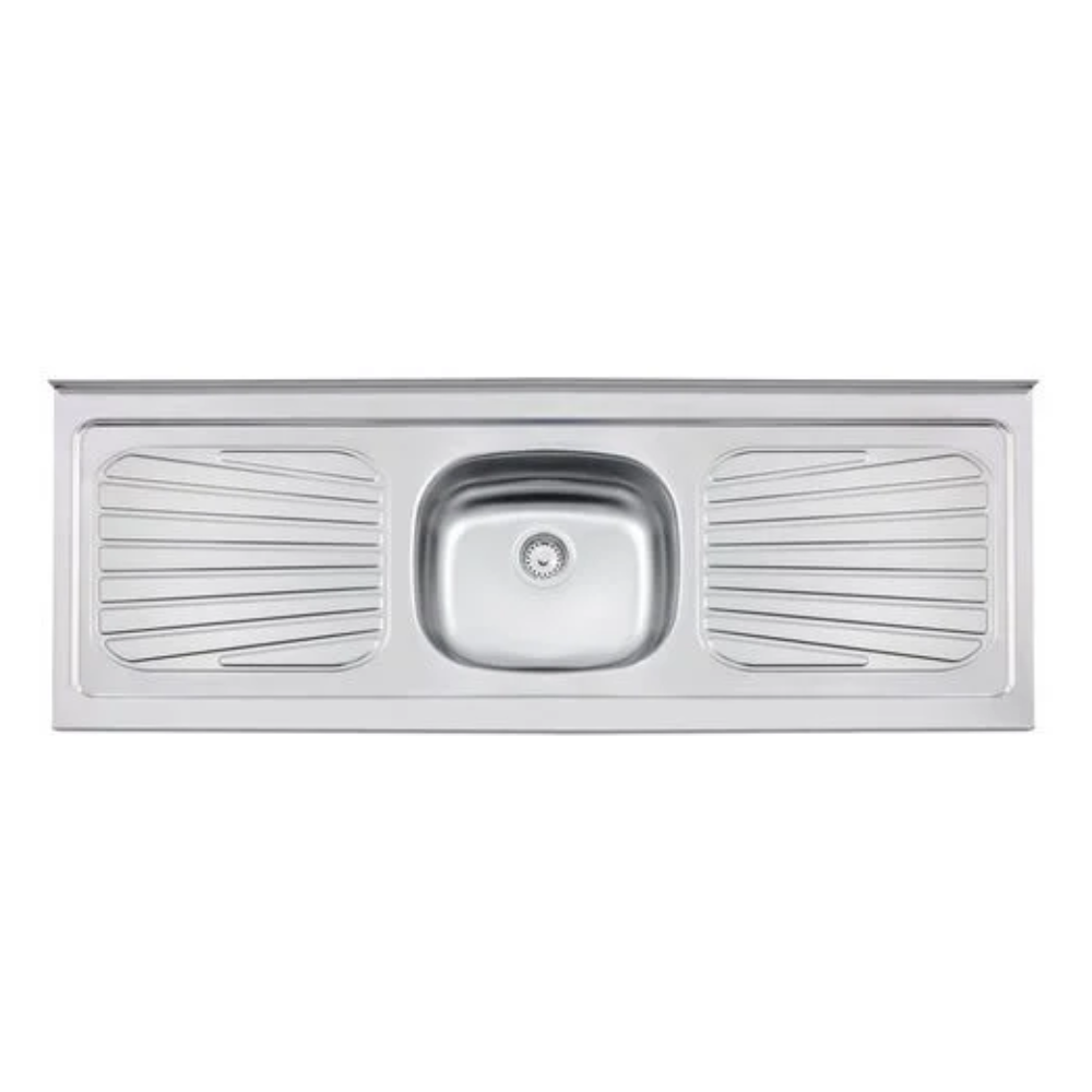Pia de cozinha standard aço inox 150X52 cinza Tramontina