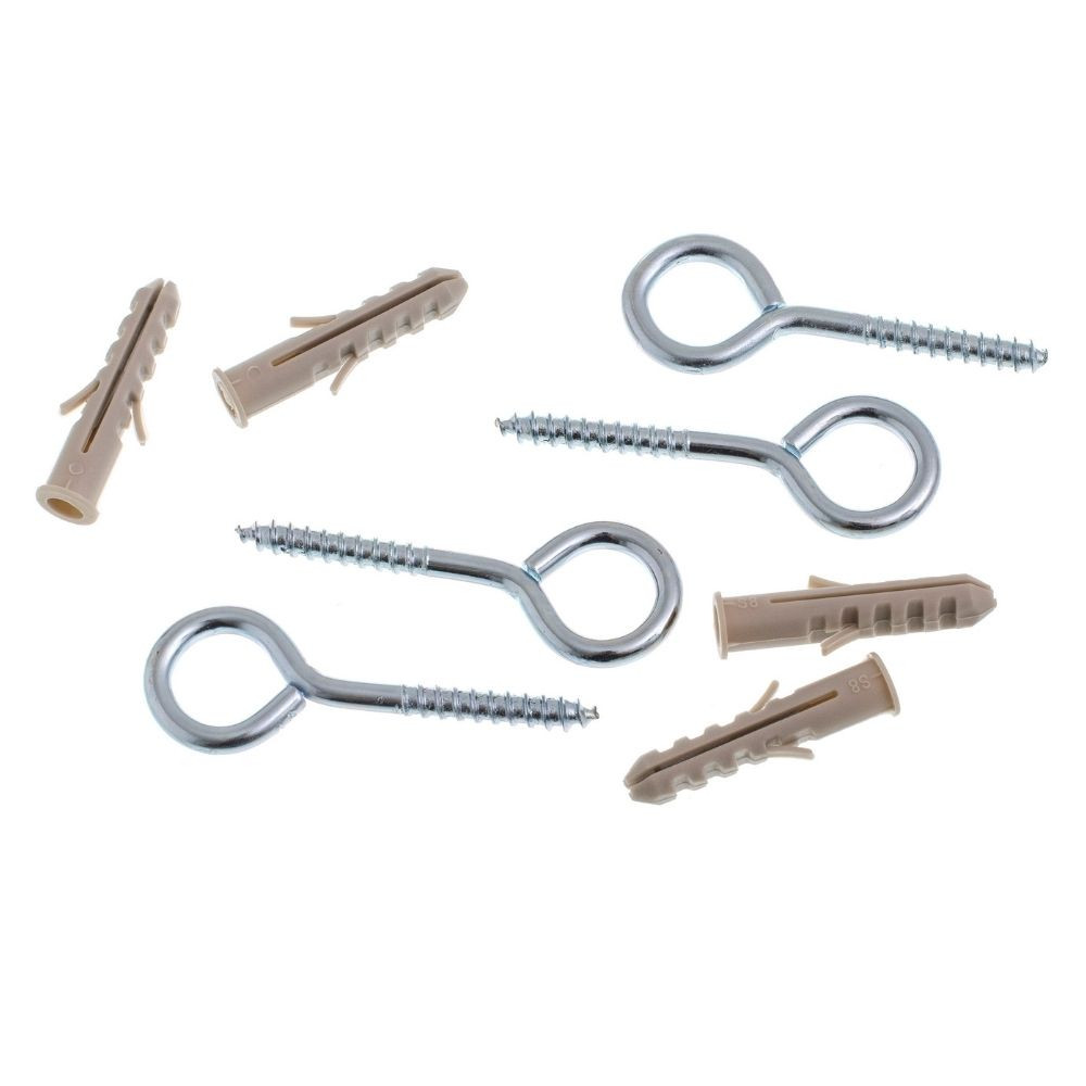 Pitao Zincado Com Bucha Nylon 8MM Com 4 Unidades Bemfixa