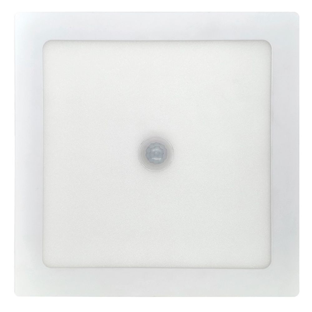 Painel Plafon De Embutir Sensor Presença Quadrado 18w 6500k Llum