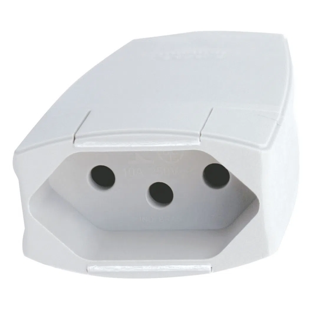 Plug Fêmea PROL 2P+T 10A Branco Pial