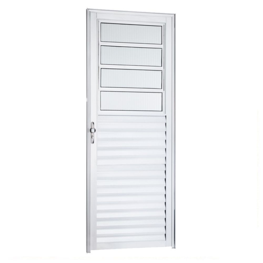 Porta Basculante 210X80 Vidro Liso L/Direito Brilhante TopMix