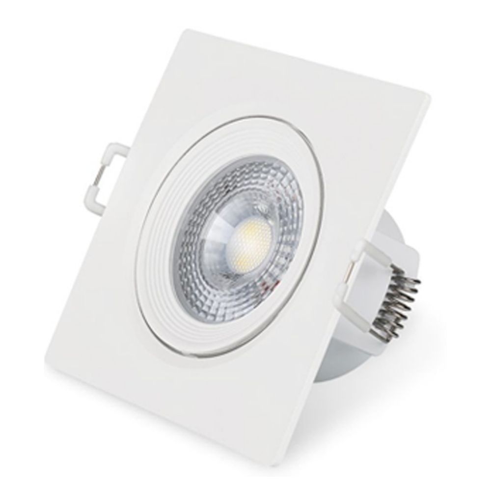 Spot Embutir Nl-05Q 5W 3000K Branco Quadrado Nitrolux  