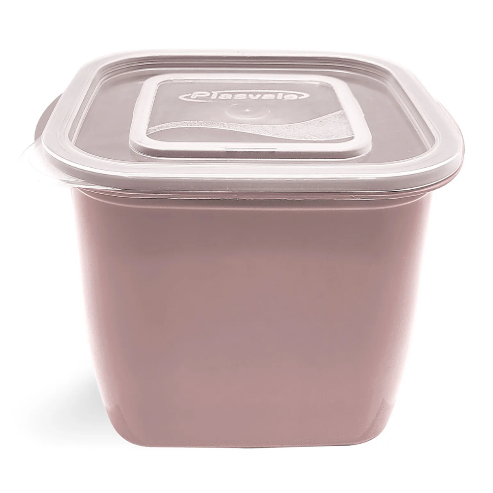 Pote Gradual Quadrado Rosa 650ml Plasvale