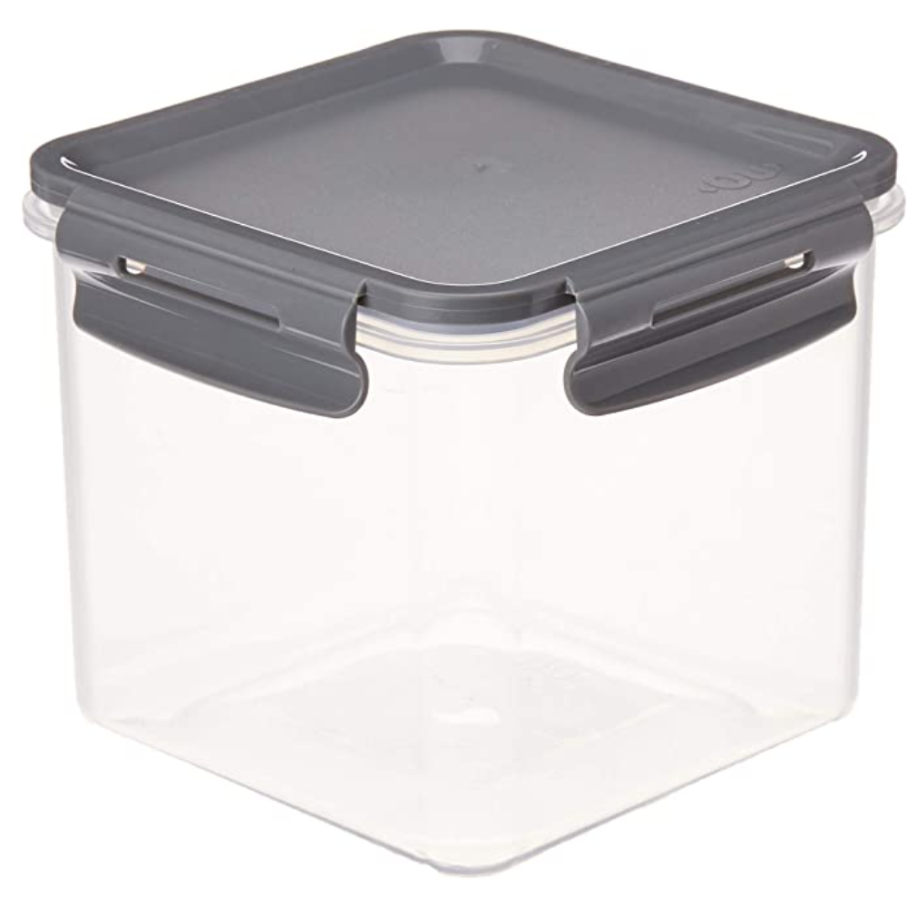 Pote Organizador De Geladeira Click Quadrado 1500 ml Chumbo OU