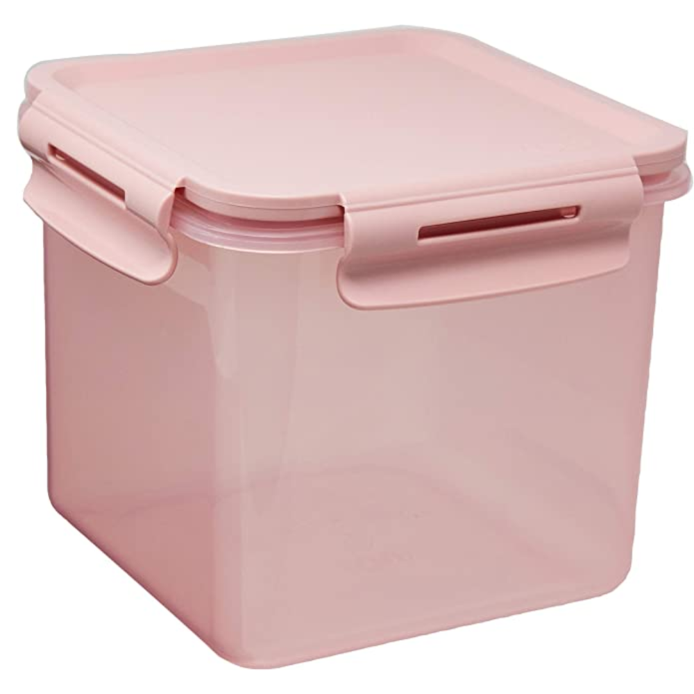 Pote Organizador De Geladeira Click Quadrado 1500 ml Rosa OU