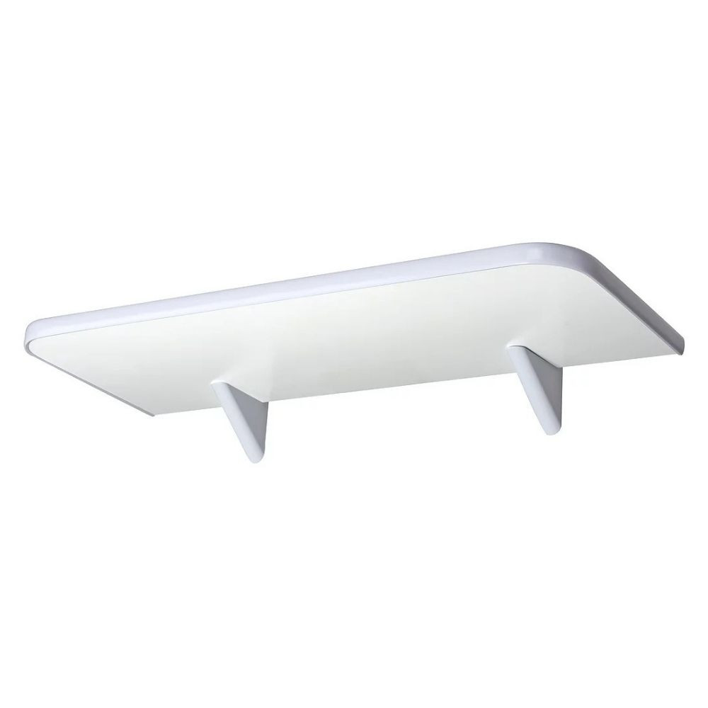 Prateleira Com Suporte 30x90 Branco Soft Pratefix