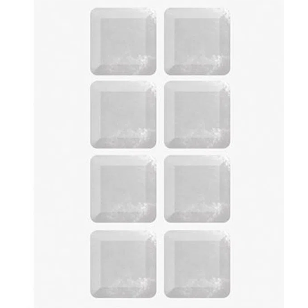 Protetor Adesivo Quadrado Em Eva Transparente 17x17mm 8 unidades Bemfixa