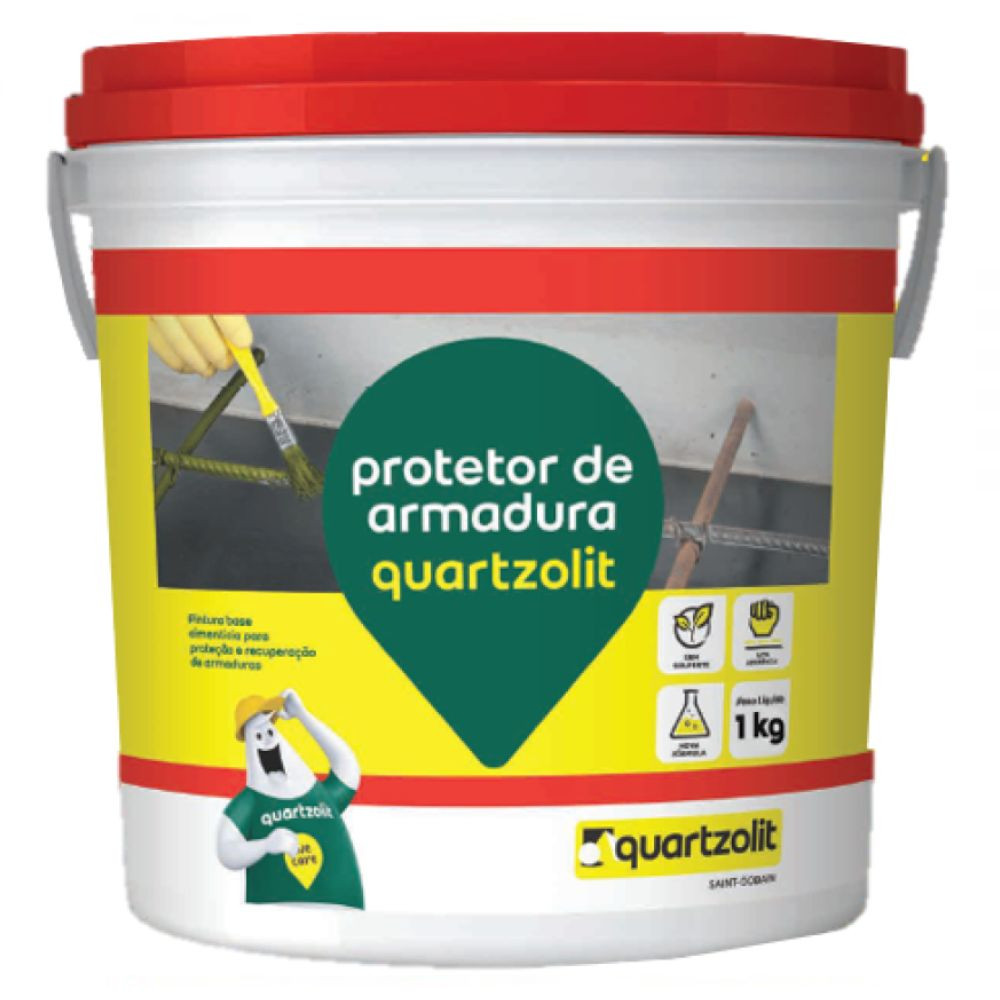 Protetor de Armadura Cimento 1kg Quartzolit