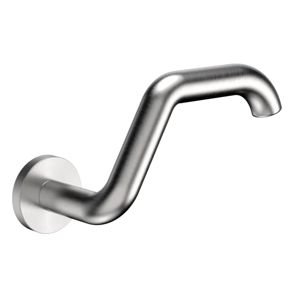 Puxa Porta C/Braço Inox Escuro Soprano