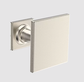 Puxador soprano nilla ponto quadrado escovado 22MM NIQ