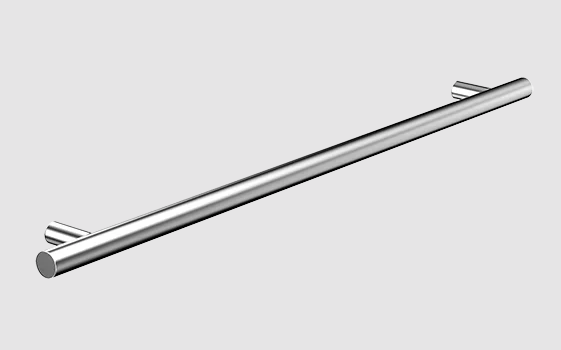 Puxador soprano dísia redondo inox escovado 320MM NIQ 