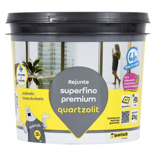 Rejunte quartzolit superfino premium branco 2KG