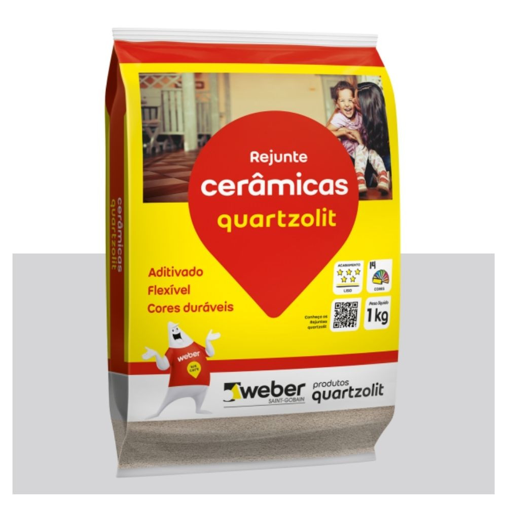 REJUNTE QUARTZOLIT FLEX CINZA PLATINA 1KG