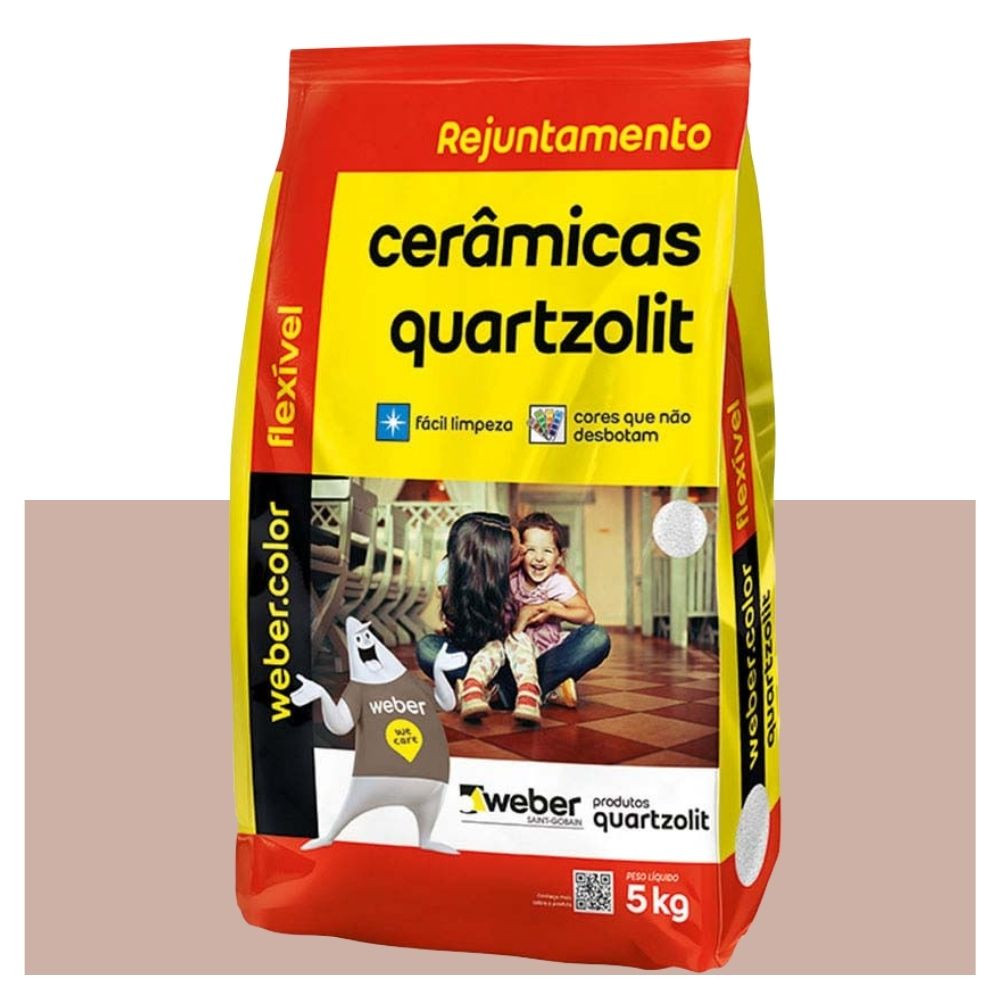 REJUNTE QUARTZOLIT FLEX MARROM TABACO 5KG