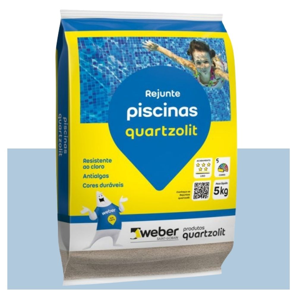 REJUNTE QUARTZOLIT PISCINA AZUL CELESTE 5KG