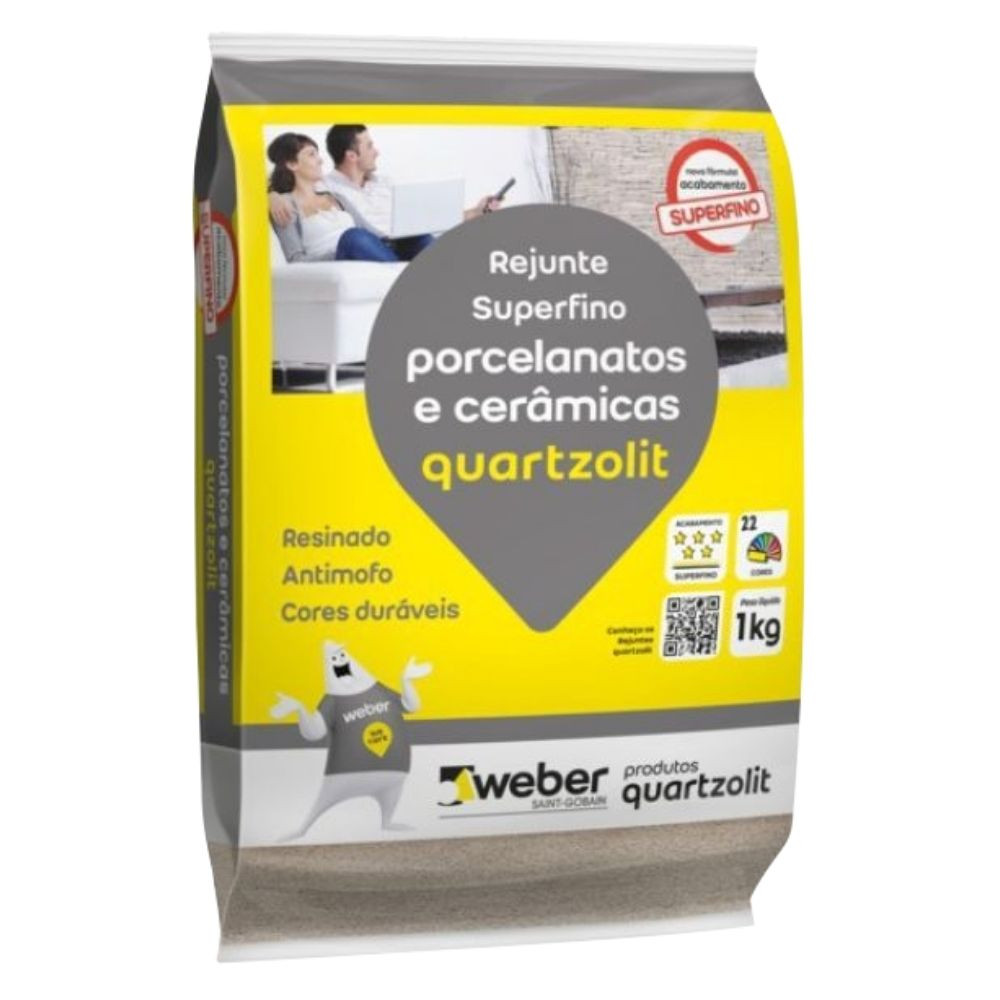 REJUNTE QUARTZOLIT PORCELANATTO BRANCO 1KG