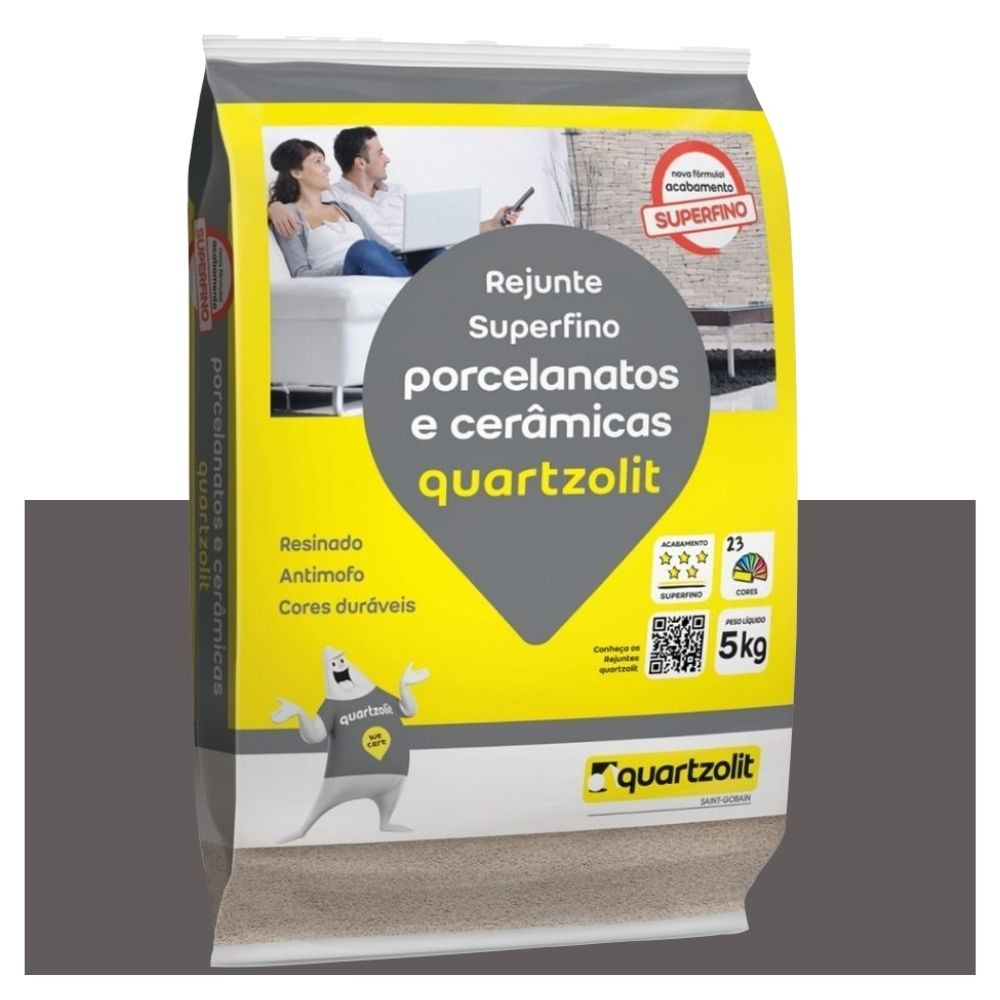 REJUNTE QUARTZOLIT PORCELANATTO PRETO 5KG