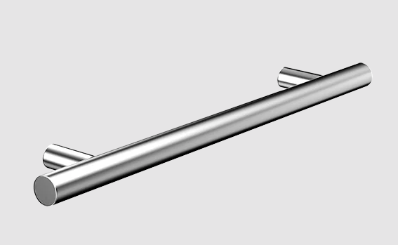 Puxador soprano dísia redonda inox escovado 160MM NIQ 