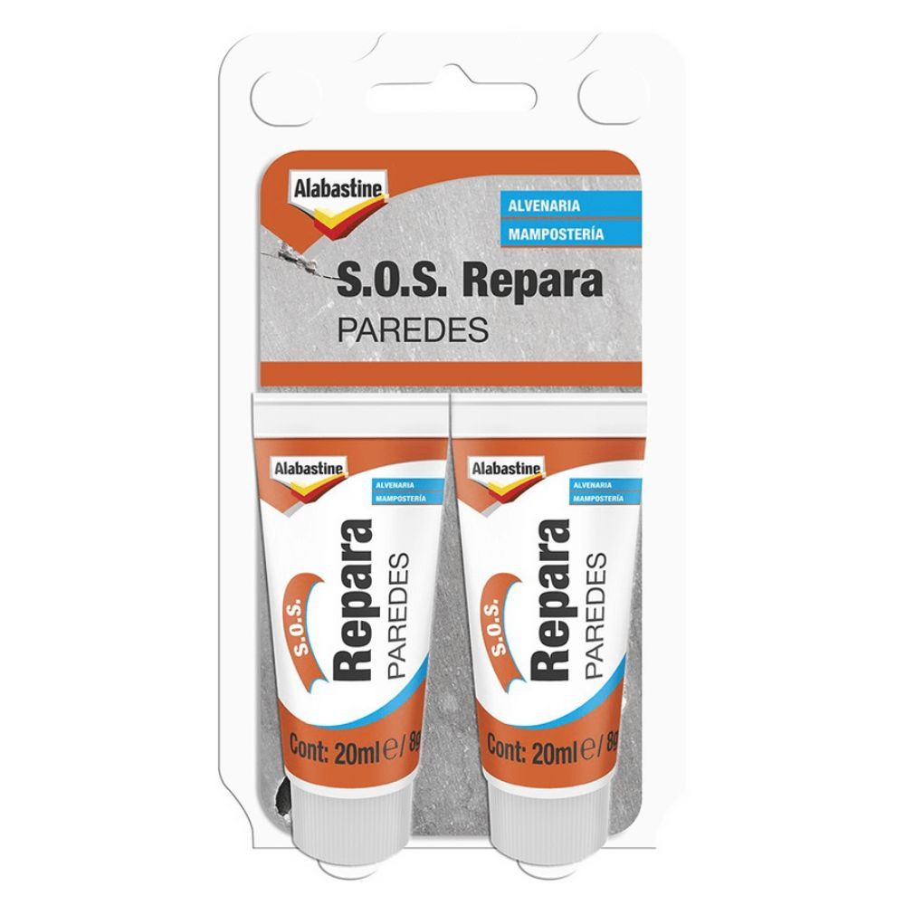 Reparador para paredes S.O.S 2X 8g Alabastine