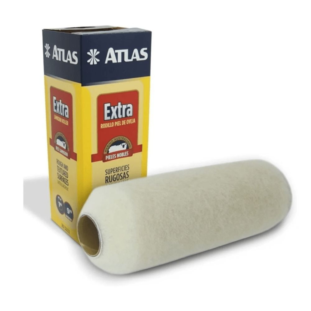Rolo de Pele de Carneiro Extra 23CM Sem Garfo 322/22 Atlas