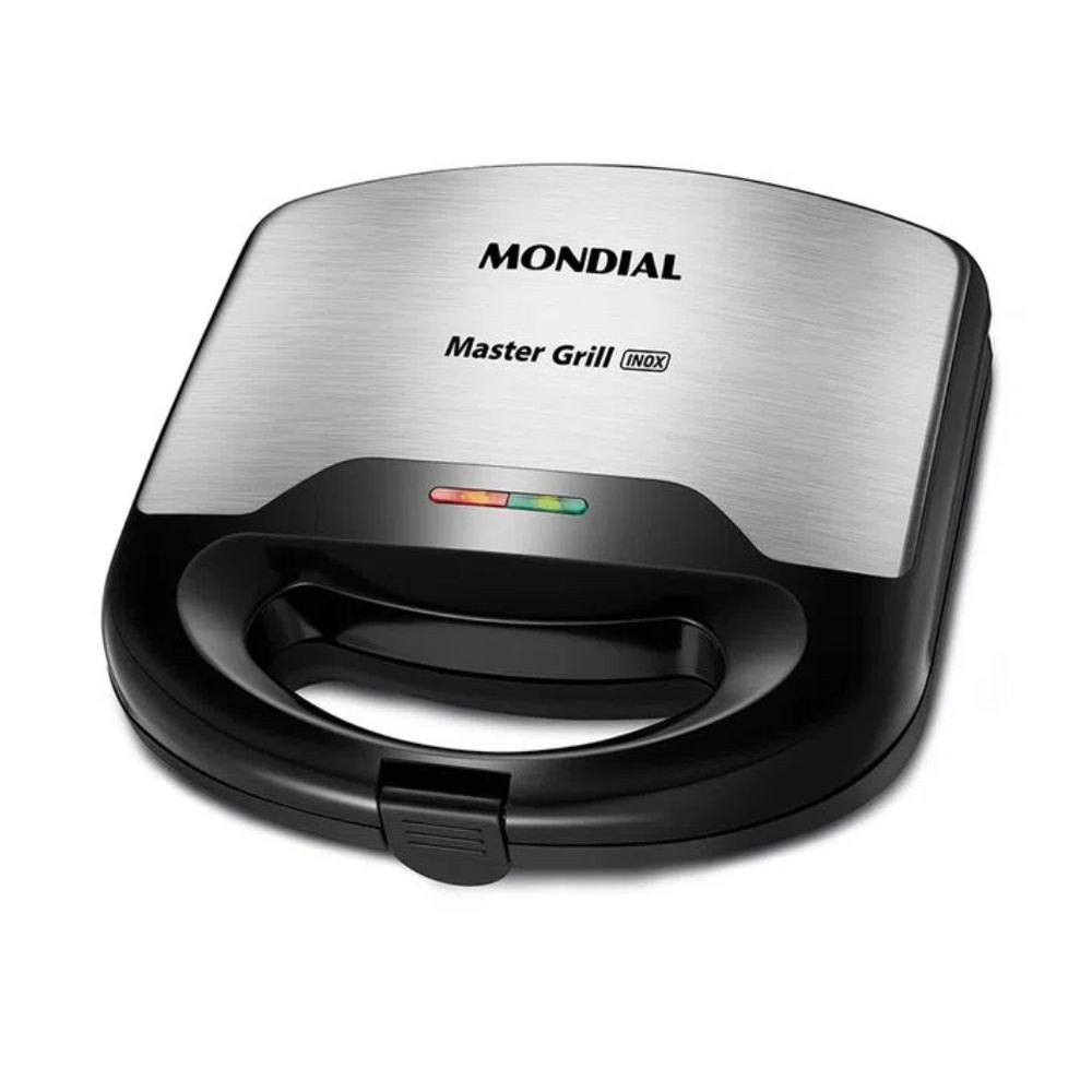 Sanduicheira Elétrica Master Grill S-20 Preto/Inox Mondial