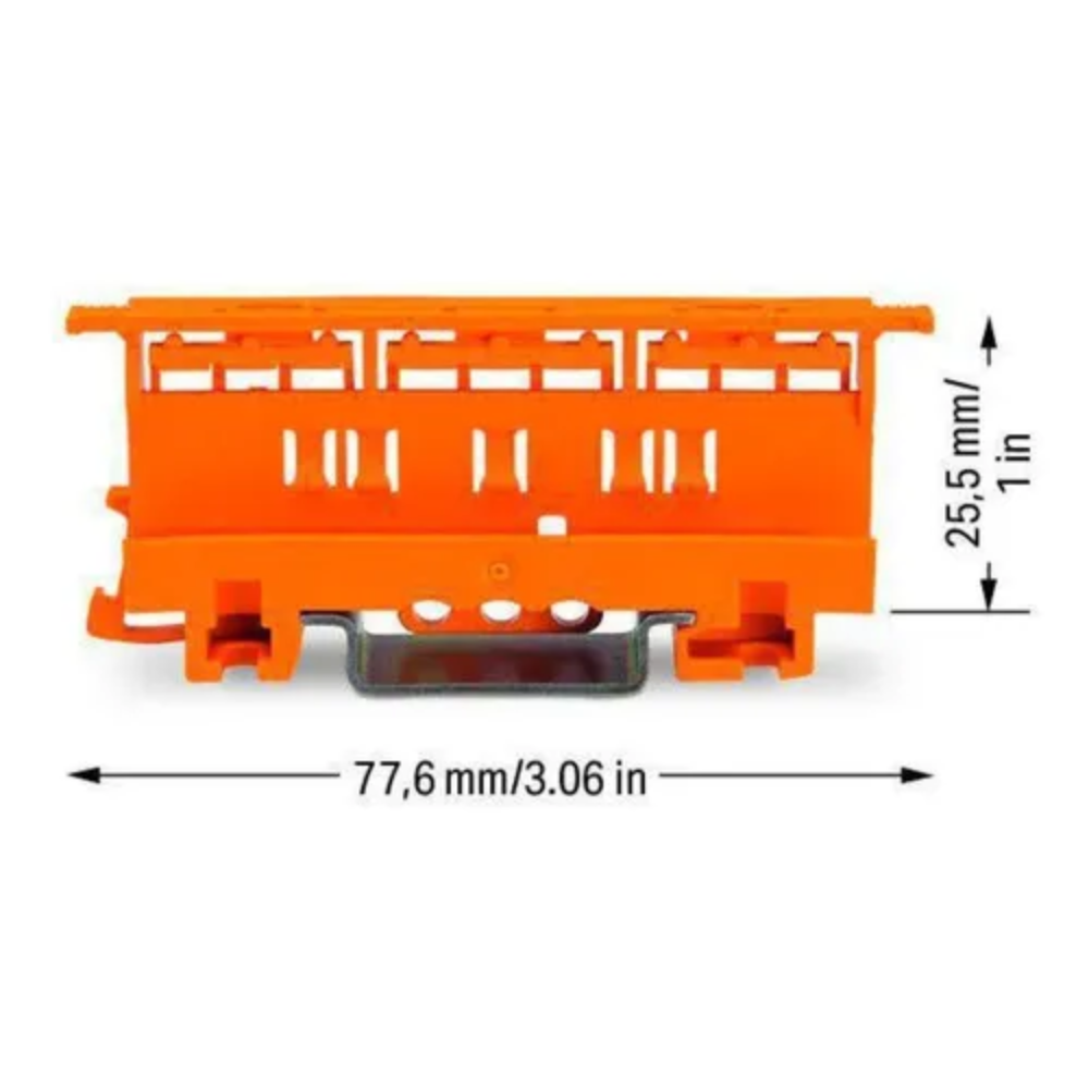 Suporte Conector Compacto Linha 221 - 4 mm² 221-500 Wago