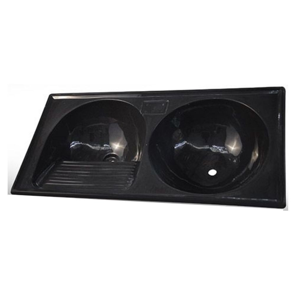 Tanque Bella Circular 1.05x0.53 Preto Romano
