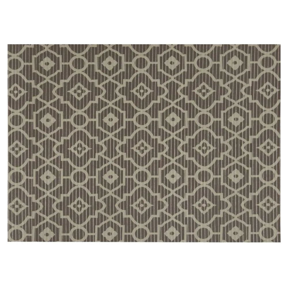  Tapete Antiderrapante Tropical Arabesco Marrom 43cm x 65cm Kapazi