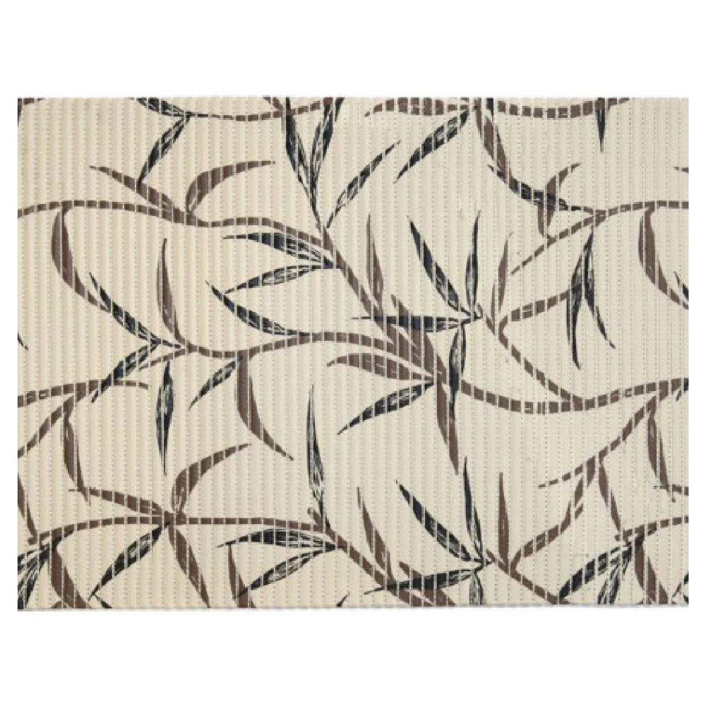 Tapete Antiderrapante Tropical Bambu Marrom 43cm x 65cm Kapazi
