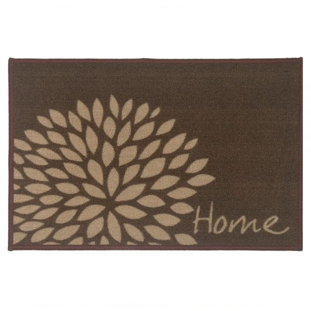 Tapete para Entrada CleanKasa Home Marrom 40cm x 60cm Kapazi