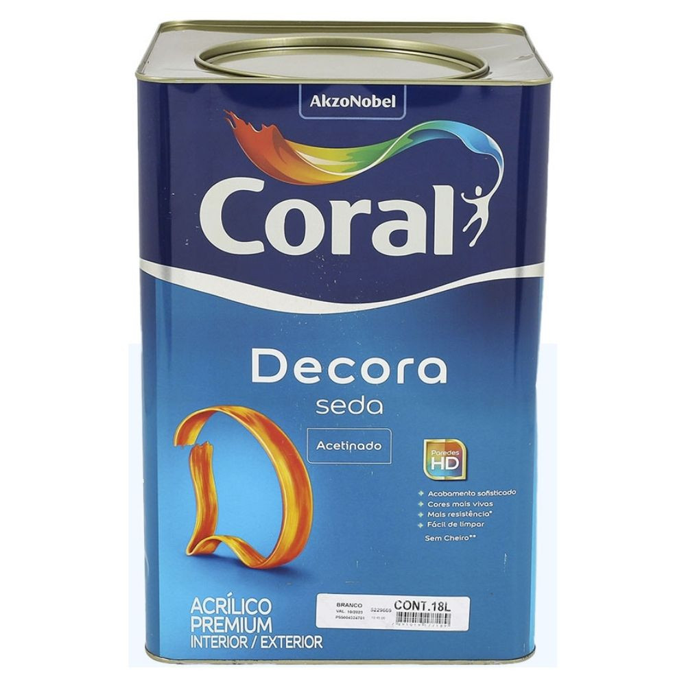 Tinta Acabamento Da Seda Branco 18L Coral 