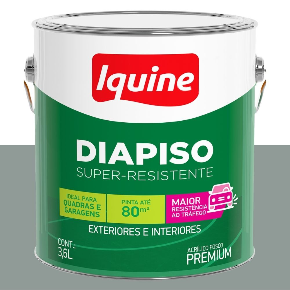 Tinta Acrílico Cinza Médio 3.6L Diapiso