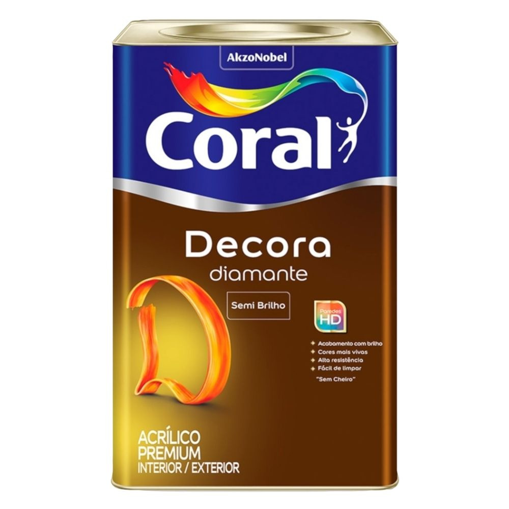 Tinta Novo Decora Semi Brilho Branco 18L Coral